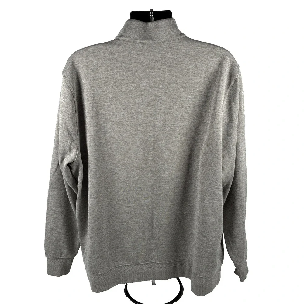 Mens Nike Dri-Fit 1/4 Pullover Sweater Size XXL Gray Polyester
